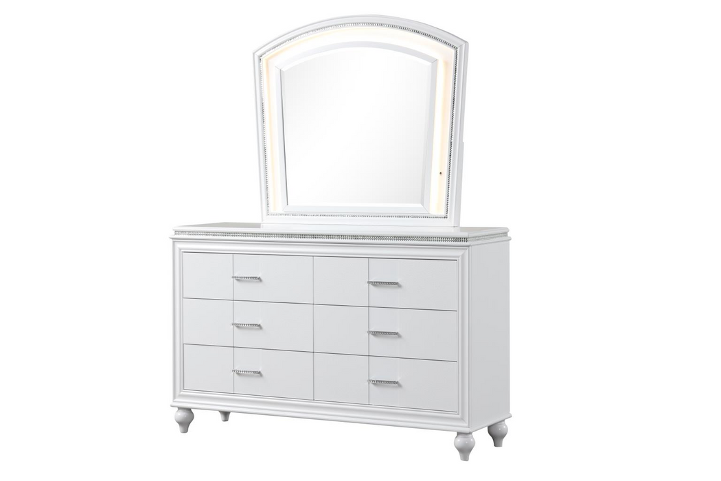 Sally White Panel Bedroom Set