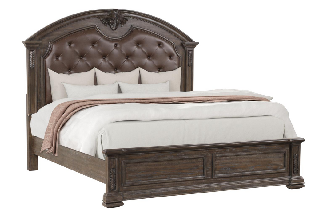 Texas Traditional Brown King Bed