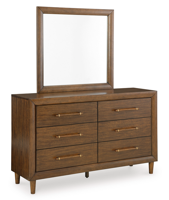 Lyncott BrownUpholstered Panel Bedroom Set