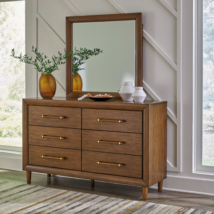 Lyncott BrownUpholstered Panel Bedroom Set