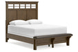 Shawbeck Dark Brown Queen Panel Bed -  Ashley - Lara Furniture