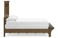 Shawbeck Dark Brown Queen Panel Bed -  Ashley - Lara Furniture