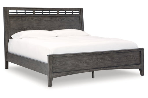 Montillan Grayish Brown Queen Panel Bed -  Ashley - Lara Furniture