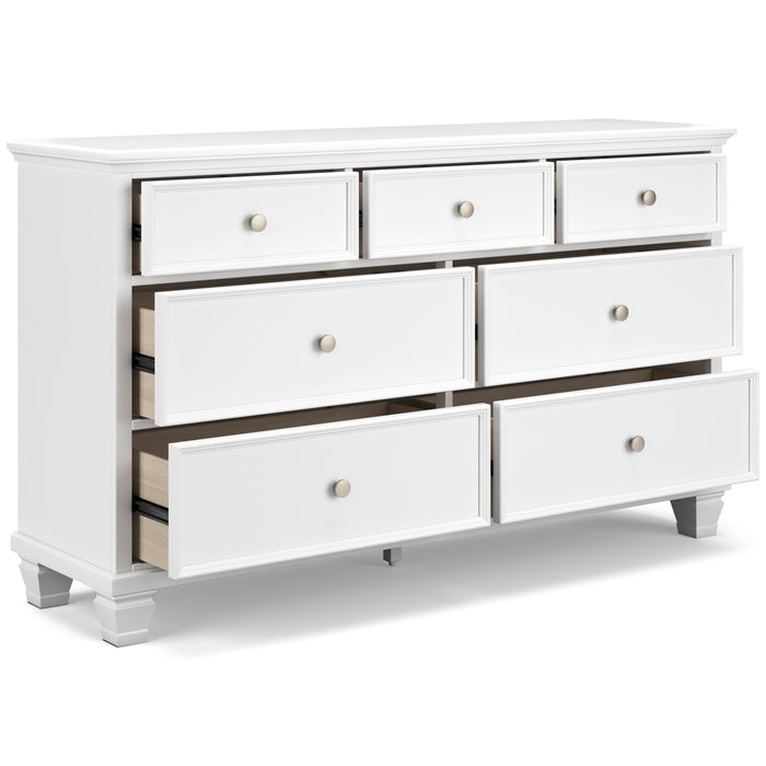 Fortman White Panel Bedroom Set