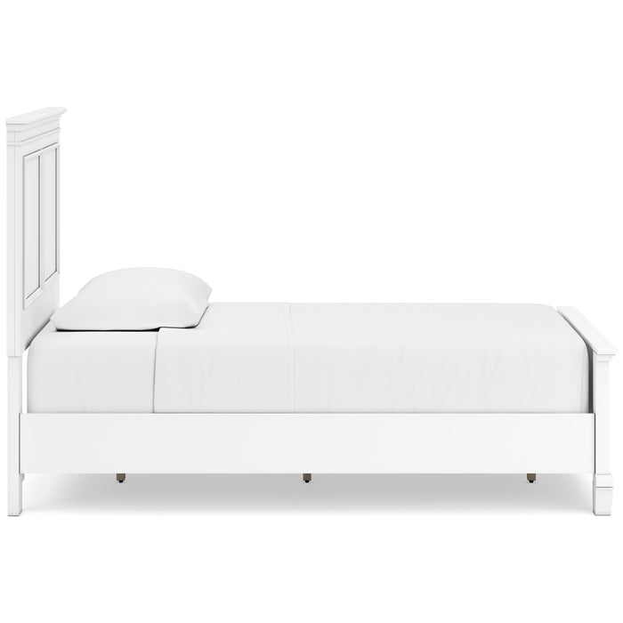 Fortman White Twin Panel Bed