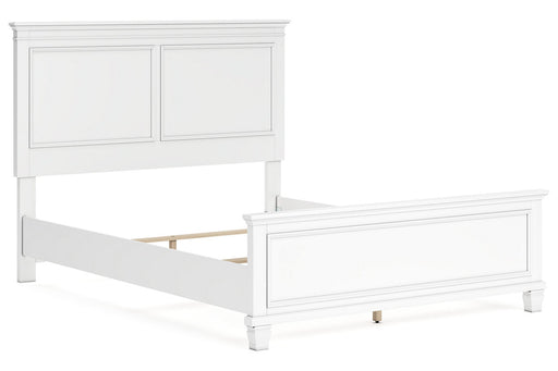 Fortman White Queen Panel Bed -  Ashley - Lara Furniture