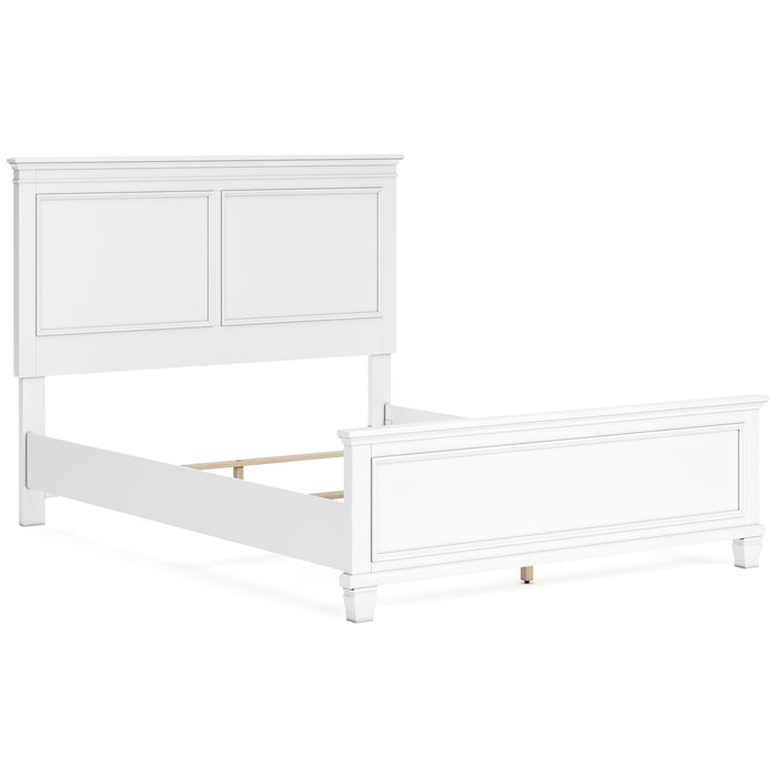 Fortman White Panel Bedroom Set