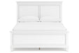 Fortman White Queen Panel Bed -  Ashley - Lara Furniture