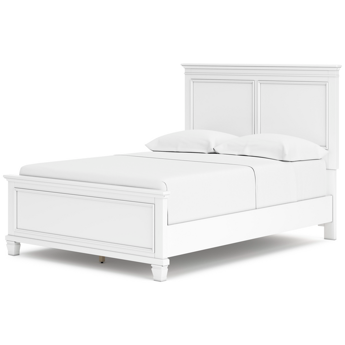 Fortman White Full Panel Bedroom Set