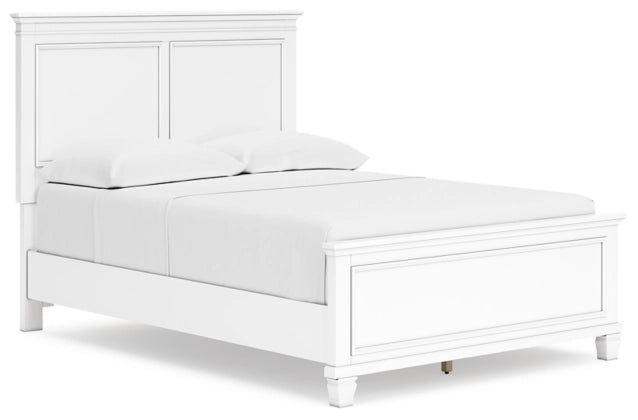 Fortman White Full Panel Bedroom Set