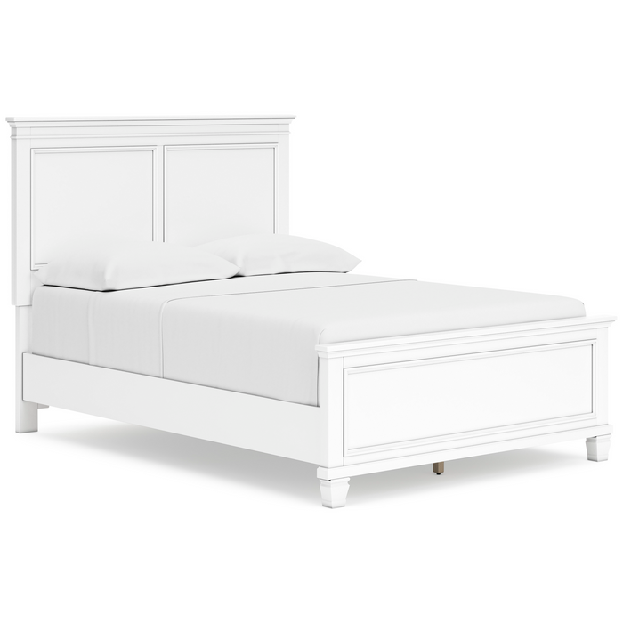 Fortman White Full Panel Bedroom Set