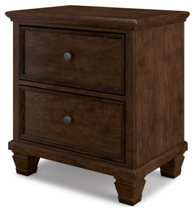 Danabrin Brown Two Drawer Night Stand