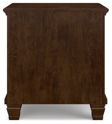 Danabrin Brown Two Drawer Night Stand