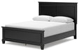 Lanolee Black Queen Panel Bed -  Ashley - Lara Furniture