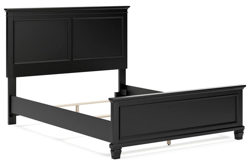 Lanolee Black Queen Panel Bed -  Ashley - Lara Furniture