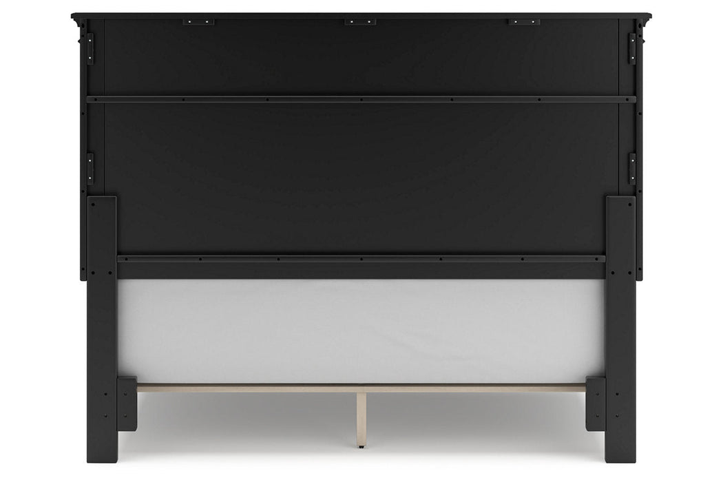 Lanolee Black Queen Panel Bed -  Ashley - Lara Furniture