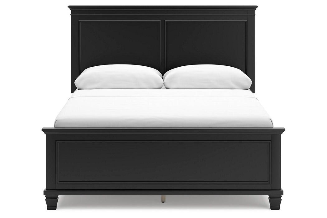 Lanolee Black Queen Panel Bed -  Ashley - Lara Furniture