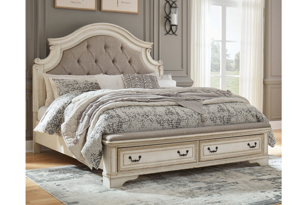 Realyn Two-tone King Upholstered Bed