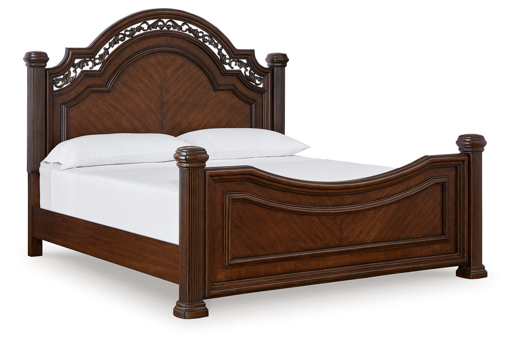 Lavinton Brown Queen Poster Bed -  Ashley - Lara Furniture