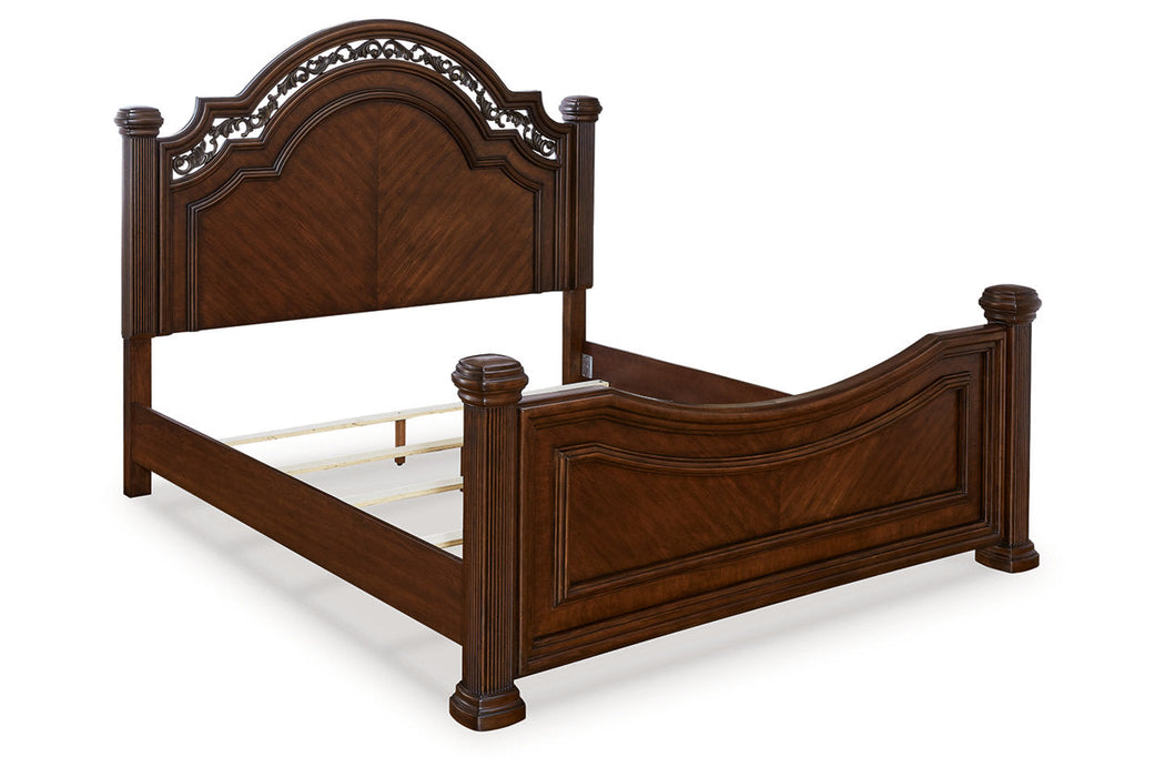 Lavinton Brown Queen Poster Bed -  Ashley - Lara Furniture