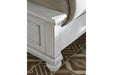 Kanwyn Whitewash Queen Panel Upholstered Bed -  Ashley - Lara Furniture