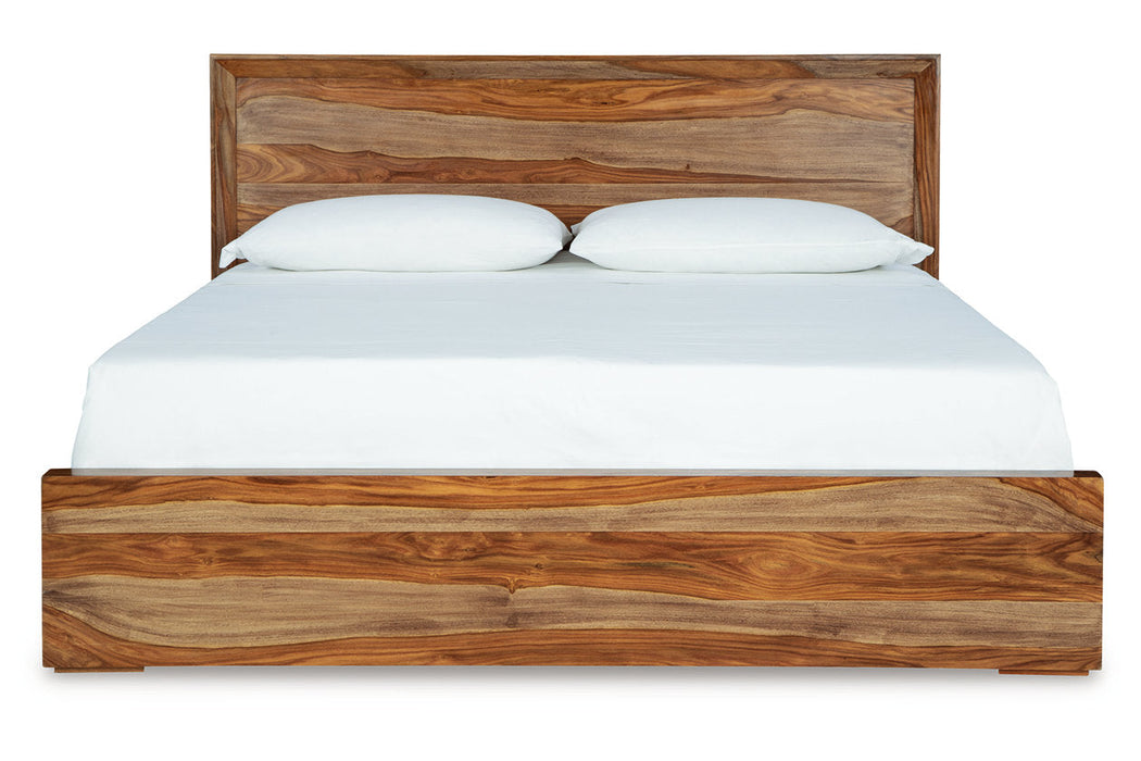 Dressonni Brown Queen Panel Bed -  Ashley - Lara Furniture