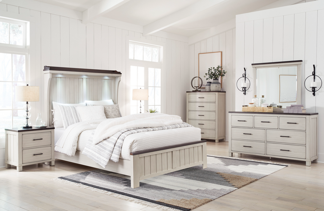 Darborn Gray/Brown Panel Bedroom Set