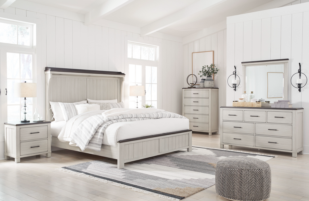 Darborn Gray/Brown Panel Bedroom Set