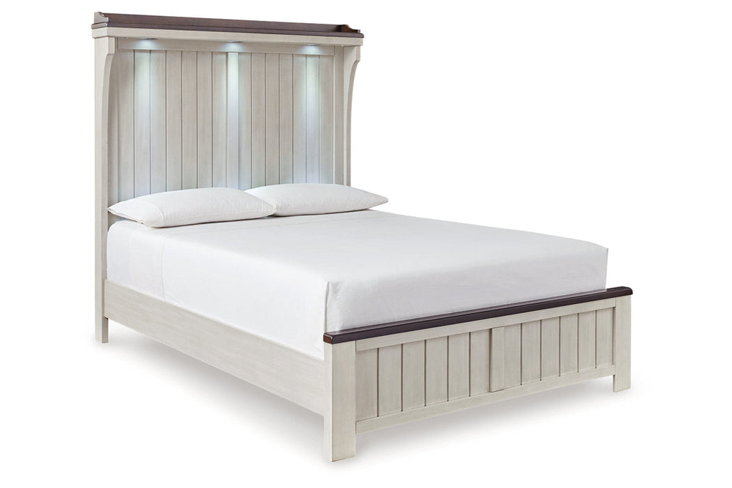 Darborn Gray/Brown Queen Panel Bed -  Ashley - Lara Furniture