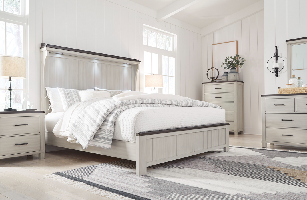 Darborn Gray/Brown Panel Bedroom Set