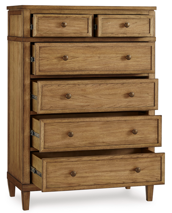 Sharlance Brown Six Drawer Chest