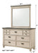 Sawyer Cream/Brown Panel Bedroom Set