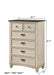 Sawyer Cream/Brown Panel Bedroom Set