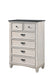 Sawyer Antique White/Brown Panel Bedroom Set -  - Lara Furniture