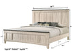 Sawyer Cream/Brown Panel Bedroom Set