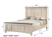 Sawyer Cream/Brown Panel Bedroom Set