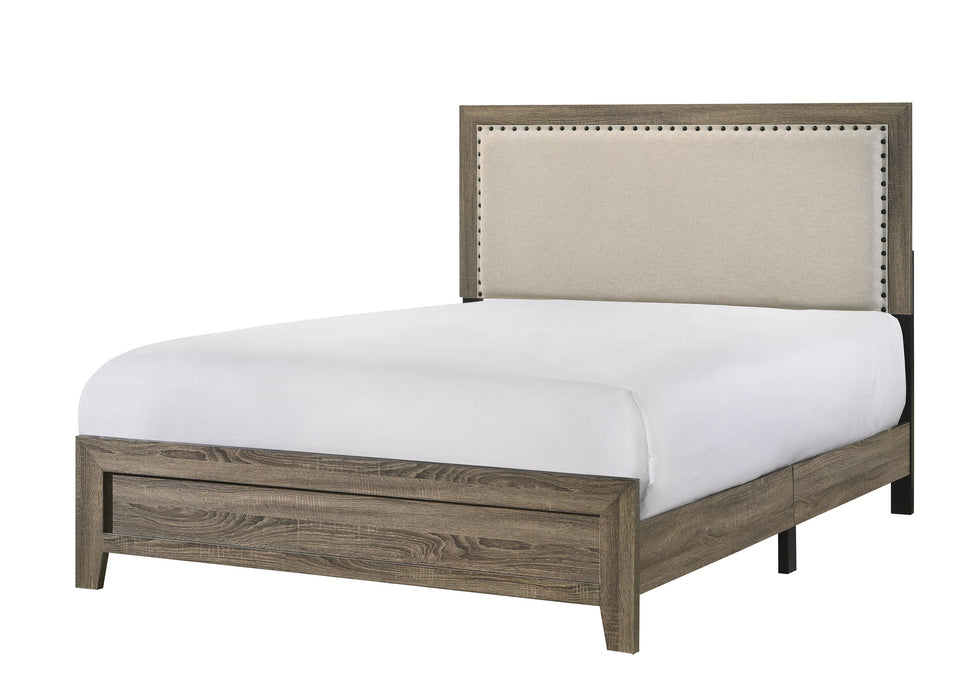 Mille Brownish Gray Upholstered Bedroom Set