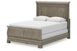 Lexorne Gray Queen Sleigh Bed -  Ashley - Lara Furniture