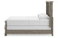 Lexorne Gray Queen Sleigh Bed -  Ashley - Lara Furniture