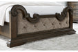 Maylee Dark Brown King Upholstered Bed -  Ashley - Lara Furniture