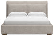 Cabalynn Light Brown Queen Upholstered Bed -  Ashley - Lara Furniture