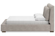 Cabalynn Light Brown Queen Upholstered Bed -  Ashley - Lara Furniture