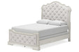 Arlendyne Antique White Queen Upholstered Bed -  Ashley - Lara Furniture