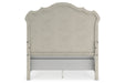 Arlendyne Antique White Queen Upholstered Bed -  Ashley - Lara Furniture