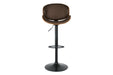 Bellatier Brown Adjustable Height Bar Stool - Lara Furniture