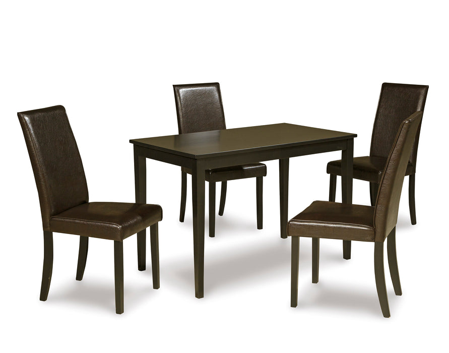 Kimonte Dark Brown Dining Room Set