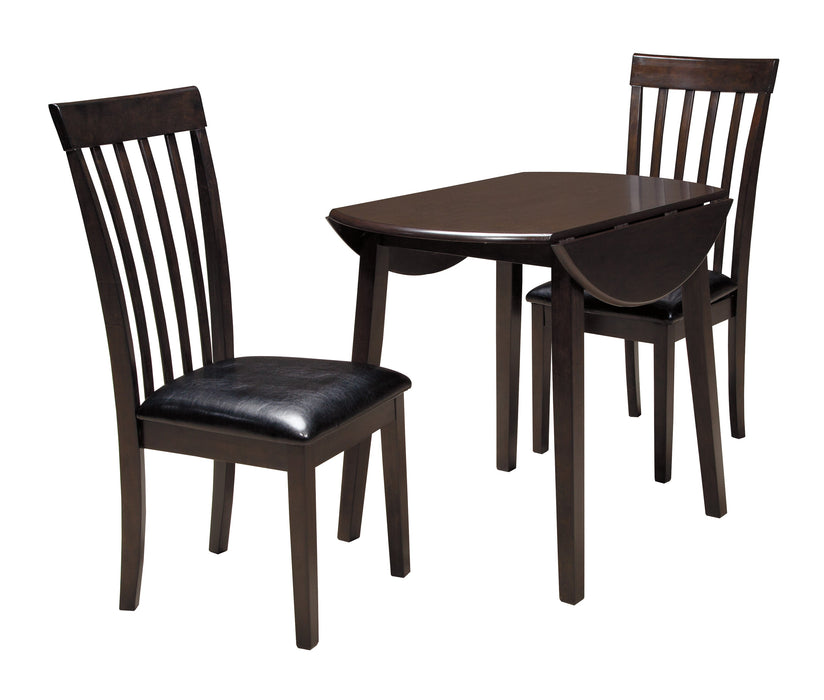 Hammis Dark Brown 3-Piece Drop Leaf Dining Set