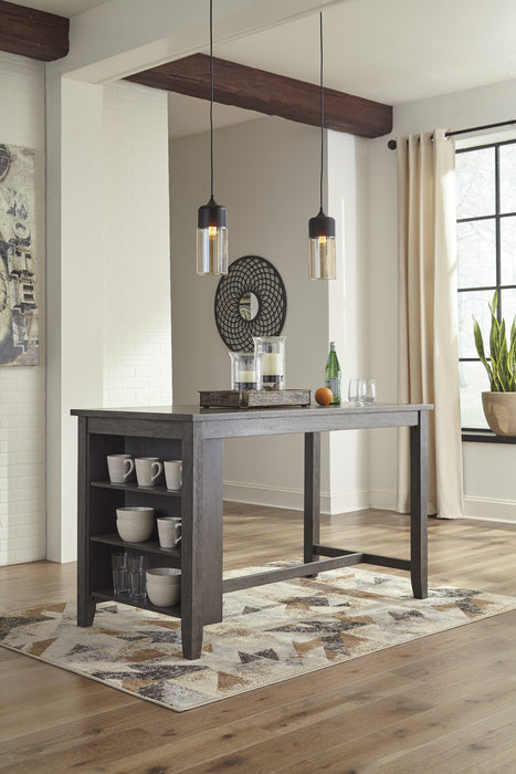 Caitbrook Gray 5-Piece Counter Height Set