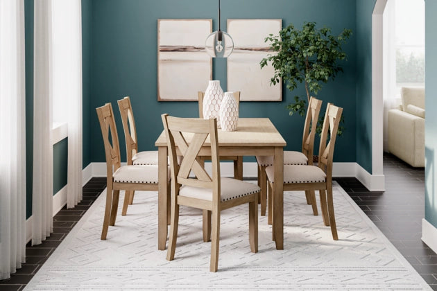 Sanbriar Dining Table And Chairs (Set of 7)