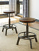 Torjin Gray-Brown Counter Height Set - Lara Furniture